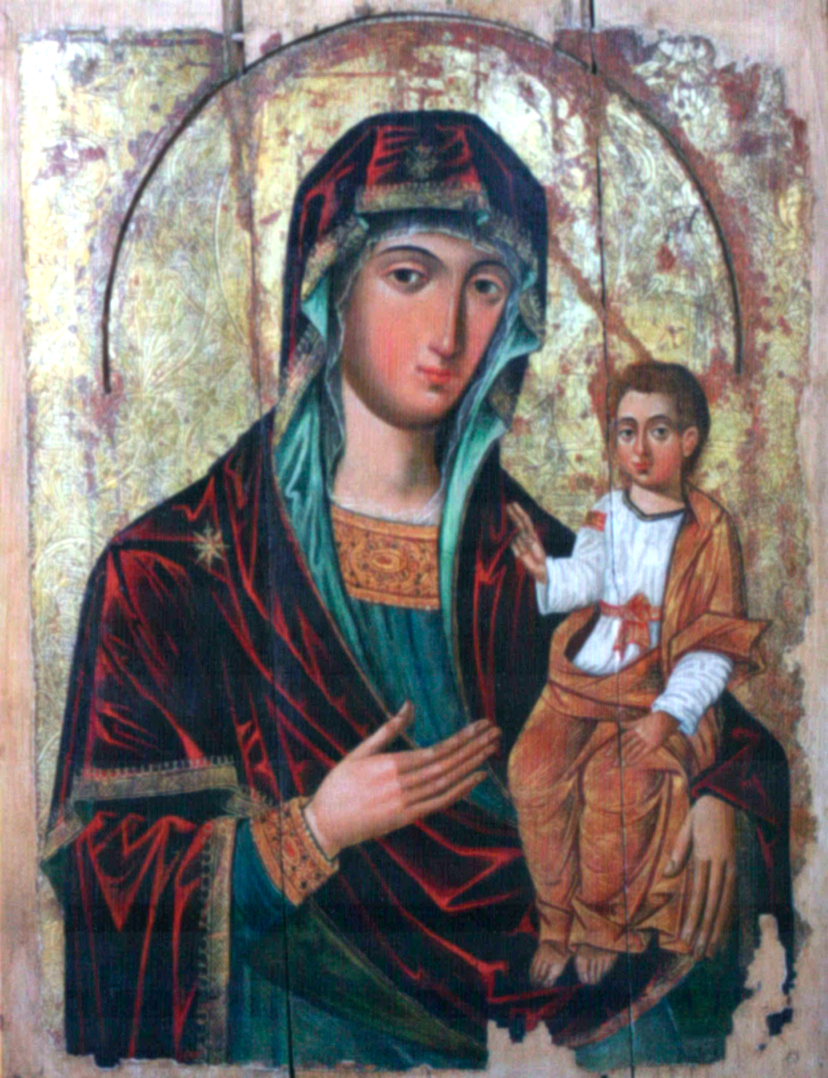 Mother of God Hodegetria - ICON SAINT MARY LUTSK UKRAINE VOLYN